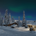 Beauty of Northern lights-Finland