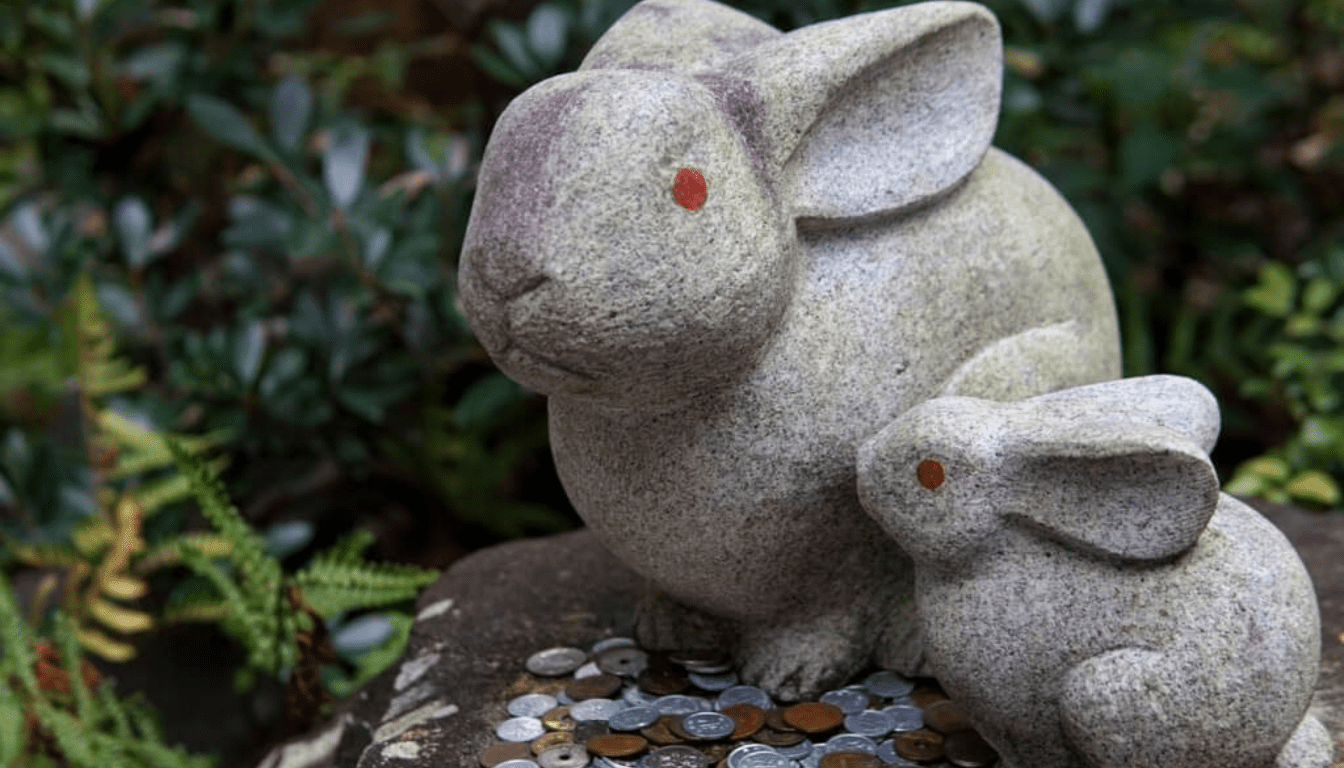 Adorable Rabbits of Okazaki Shrine