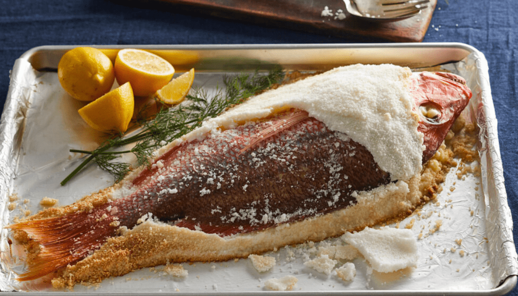 Salt-Baked Fish at Porto Santa Maria