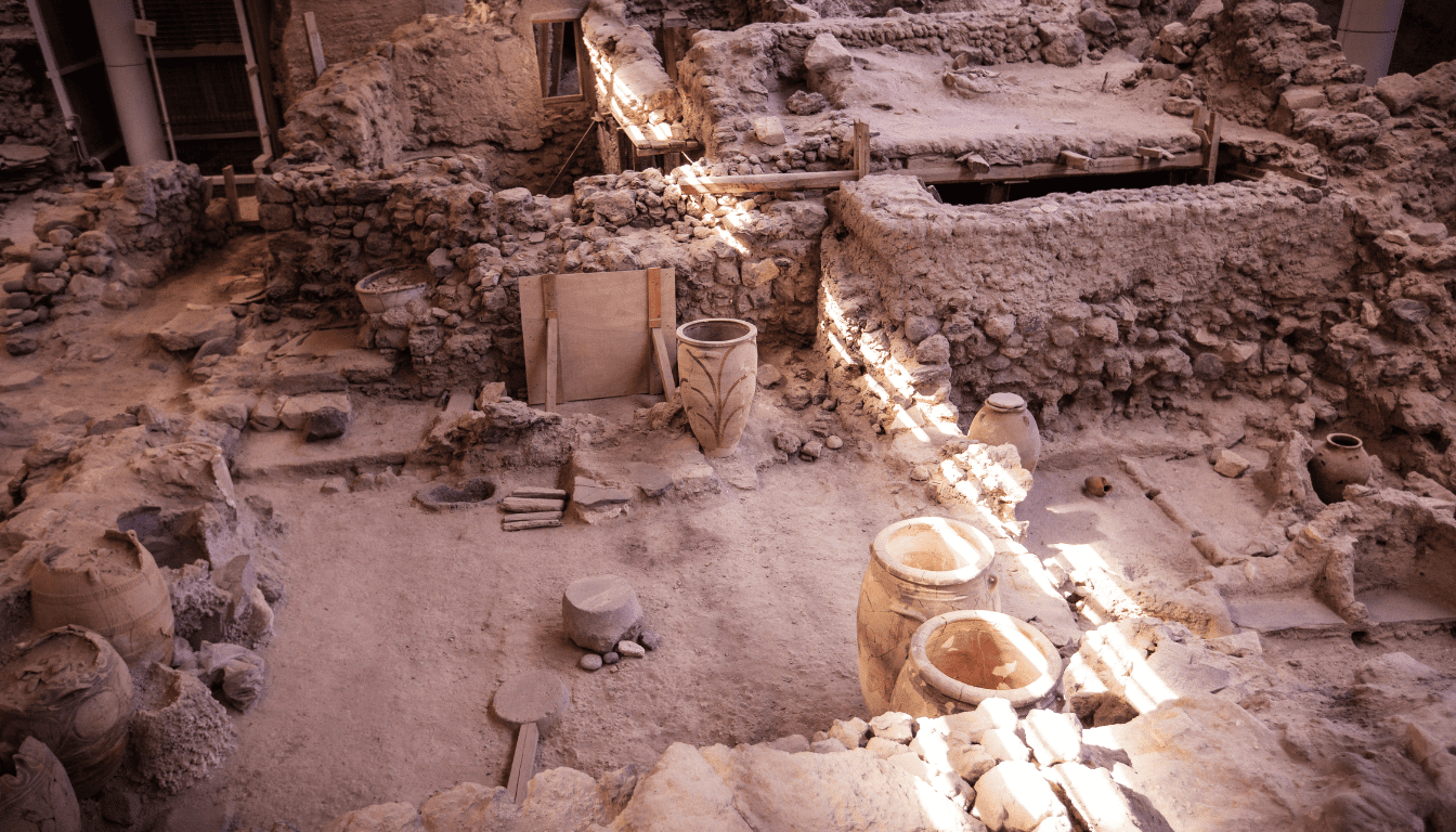 The Ancient City of Akrotiri in Santorini