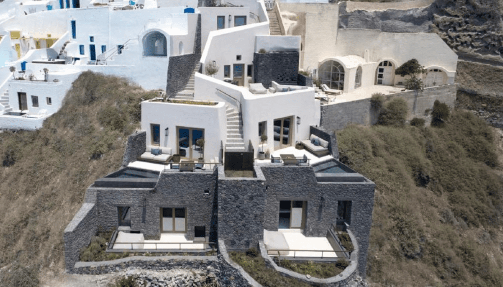 Vora Villas_ Exclusive Privacy Dug into the Volcanic Cliff