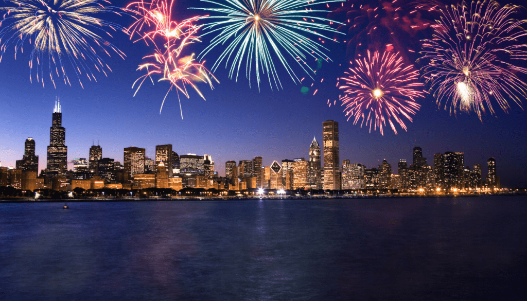 Watch Dazzling Fireworks at Navy Pier