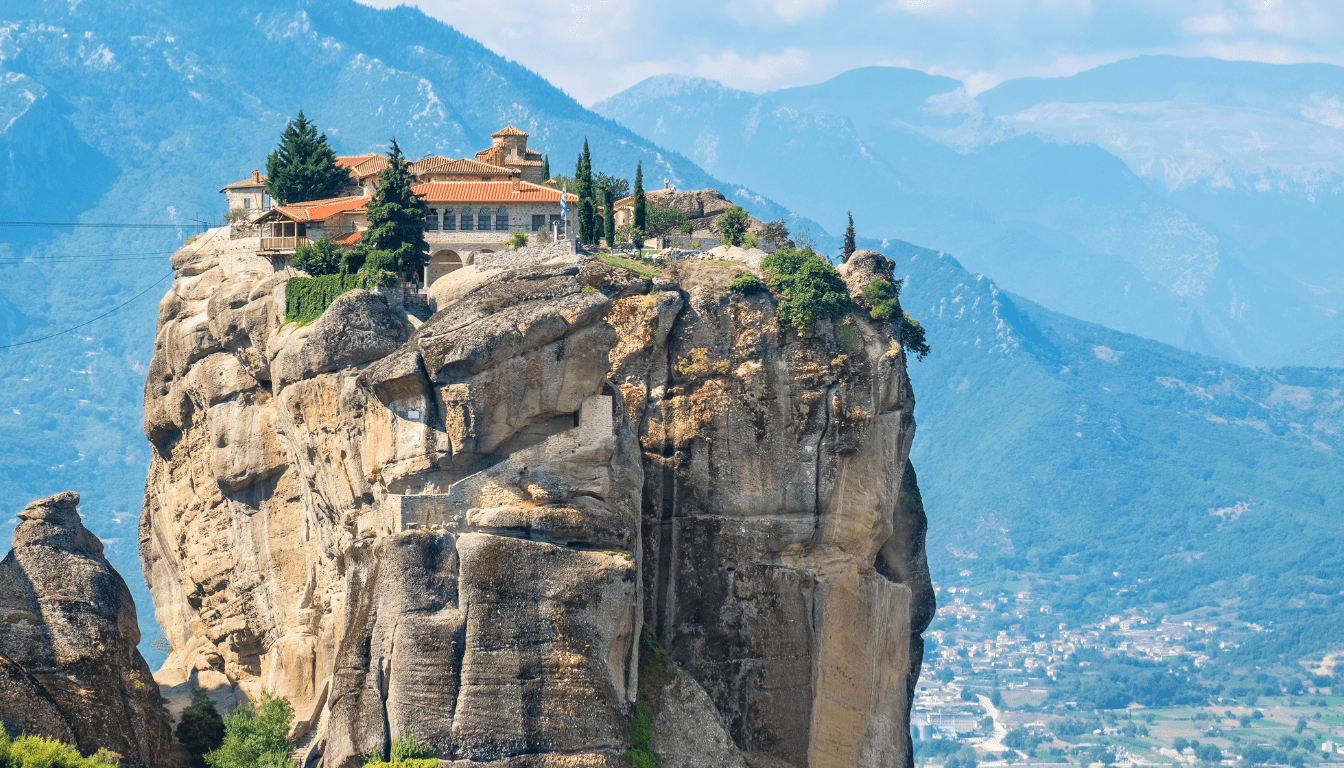 famous landmarks in greece_ The Meteora Monasteries