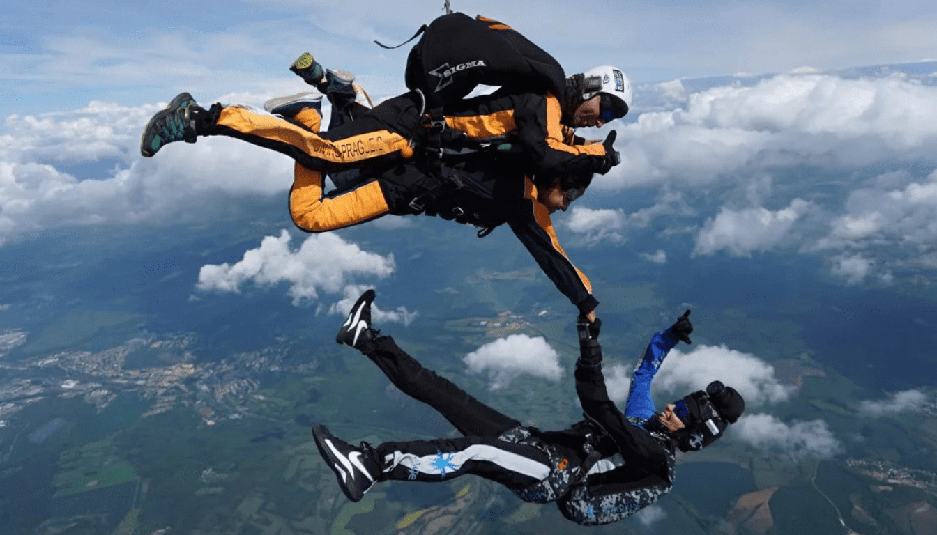 Prague skydive